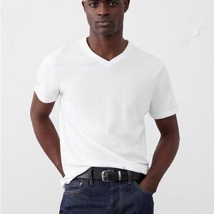 Banana Republic White Short Sleeve Tee